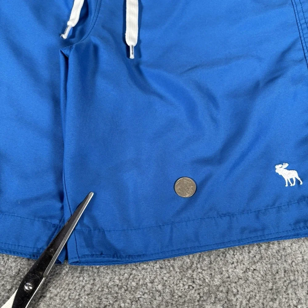 Abercrombie & Fitch Board Shorts Mens L Blue Unlined Swim Trunks Surf Y2K‎